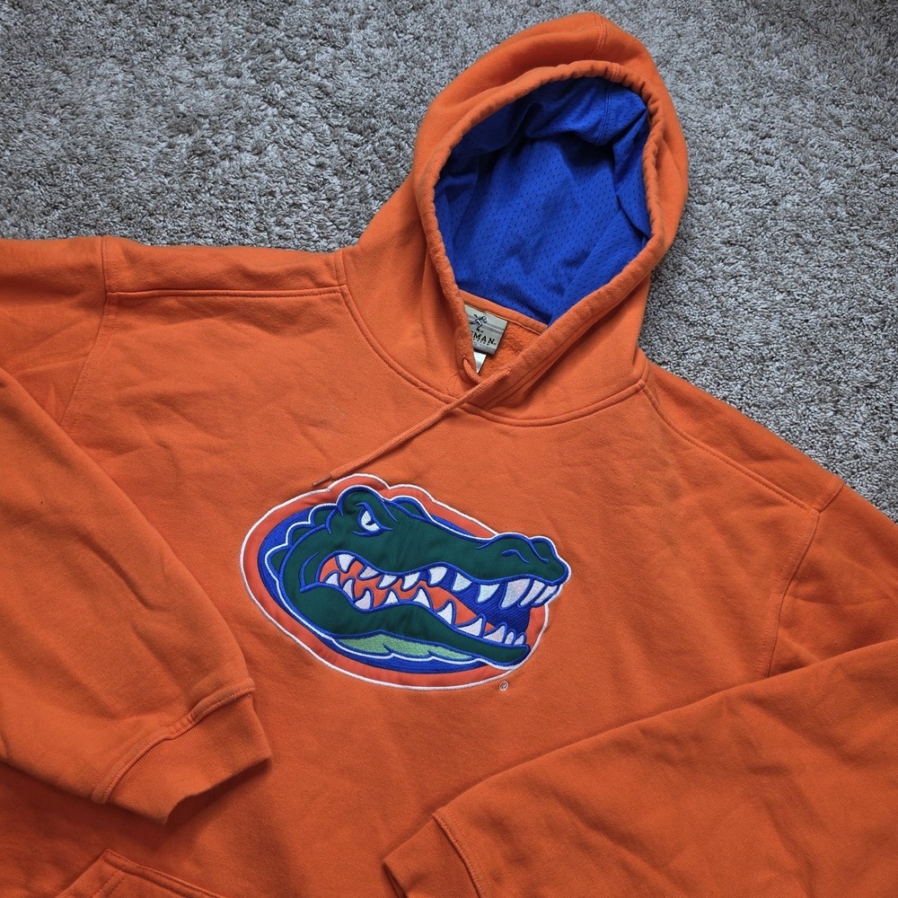 Florida Gators Hoodie Mens Extra Large Orange NCAA Football Heisman Reebok